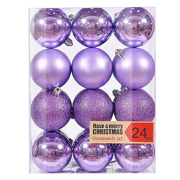 Julgranskulor Ornament för Julgran, Juldekorationer Boll Semester Bröllop Fest Julgranspynt Hängande Boll Krokar (stil 5)