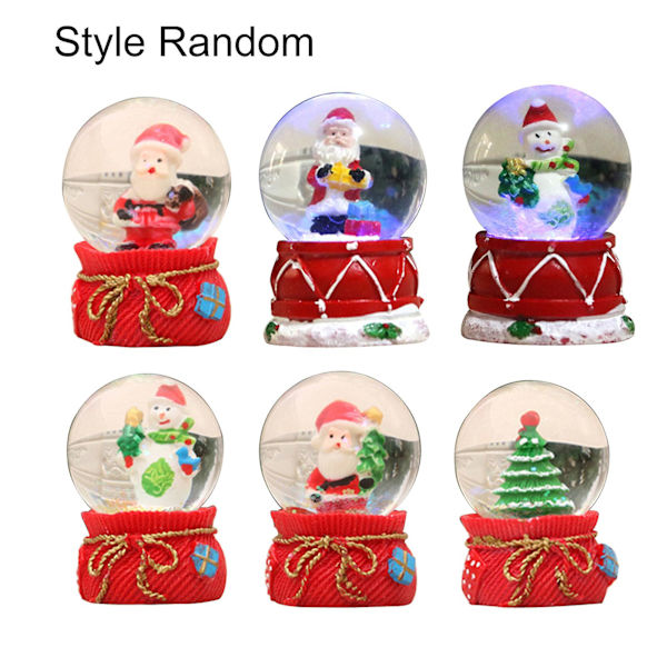 Glas Snöglob Exklusiv Semesterdekoration Glödande Hantverk Julgran Tomte Snögubbe Glaskula Ornament Heminredning