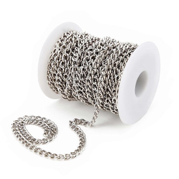 Smyckeskedja Enkla Eleganta Tillbehör Rem för DIY Smycken Armband Halsband Kläder Väska575 Silver
