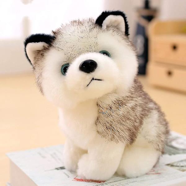 8,6\" Husky Hundar Plysch Husky Varg Stoffdjur Leksaker Valp Docka Simulering Hund Prydnader Mjuk Mys