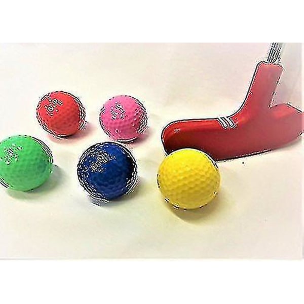 12 st blandade färgade golfbollar, driving range golfbollar, golfträningsboll, slumpmässig färg