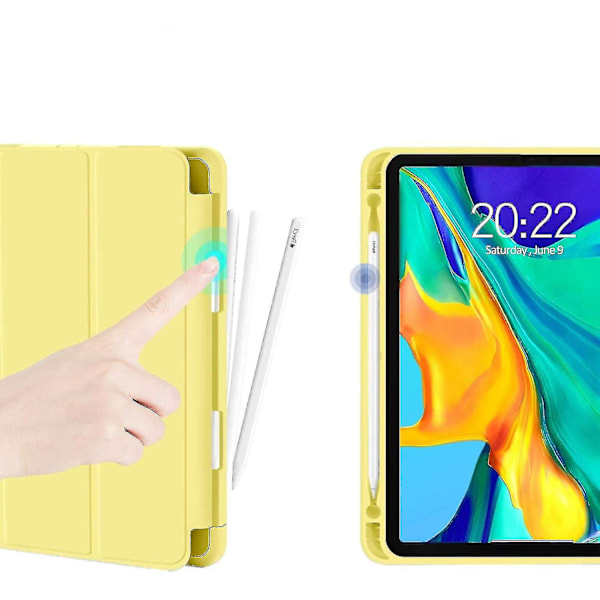 10,2 tuuman PU-nahkainen suojakotelo Apple iPad Prolle (Keltainen)