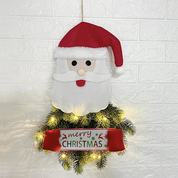 Julgranspynt Gammal Man Snögubbe Nötknäppare Skapa Julhängande Dekorationer（C）