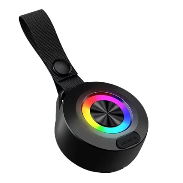 Bluetooth-högtalare mini portabel högtalare RGB färgglatt ljus subwoofer vattentät för utomhussporter