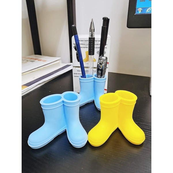 2-pak regnstøvler Tandbørsteholder Silikonetandbørsteholder