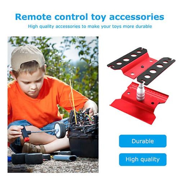 Hemmodell Reparationsstation Arbetsställ, 360° Roterbar 1/8 1/10 1/12 1/16 Rc Bilverktyg (Röd)