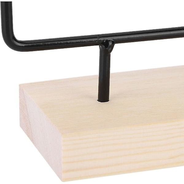46 hullers metal smykkeholder øreringe halskæde display stativ bøjle opbevaring organizer sort