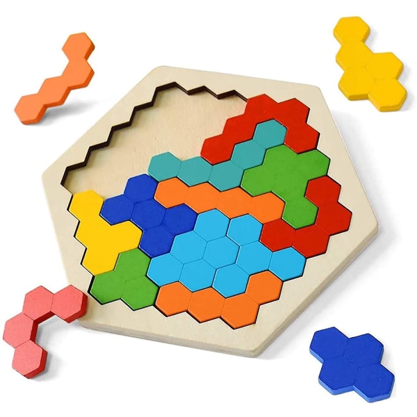 Barns Hexagon Figur Pedagogiska Leksaker Barnleksaker 110a | Fyndiq