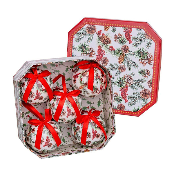 Julgranskulor Flerfärgad Papperspolyfoam 7,5 x 7,5 x 7,5 cm (5 stycken)