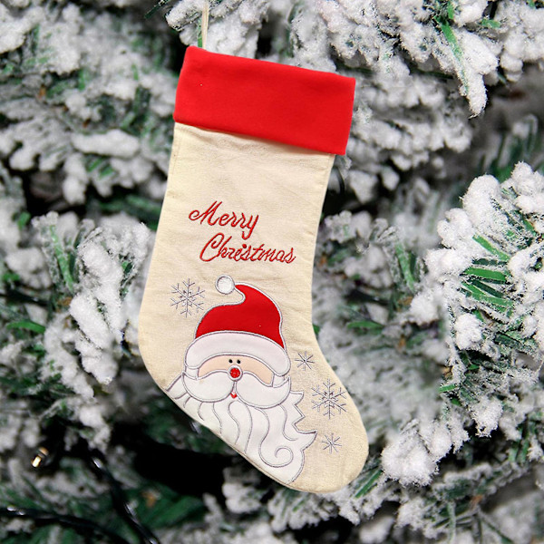Julstrumpa Datorhängande Glad Jul Träd Presentpåse Hängsmycke (Älg)