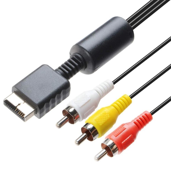 Audio Video Rca Kabel - Spelkonsol Komponent Tillbehör Anslutning Av Kabel För Ps2 Treradig Kabel Playstation