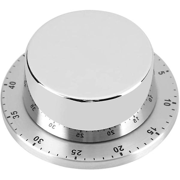 Manuell timer, 60 minuters mekanisk kökstimer med magnetbas, nedräkningsverktyg för matlagning och bakning, högt larmljud