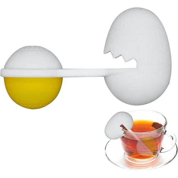 Te-sil, te-infuser for løs te, kreativ silikon te-sil for alle kopper, BPA-fri, høy temperaturbestandighet