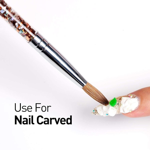 Akryl Neglebørste Til Akrylpulver Manicure Pedicure 1stk(8)