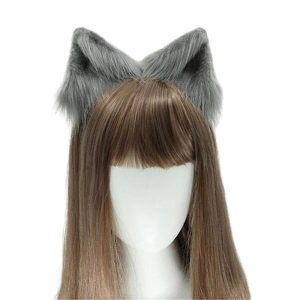 Parin korvien hiuspinnit, plushiset kettu- ja kissankorvat, cosplay-juhliin, hiuspanta (väri 8)