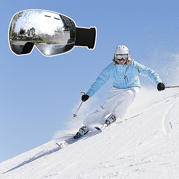 Hd View Ski- ja lumilauta-lasit Mukavat Tuulenpitävät Lumilasit Hiihtämiseen ja Lumikelkkaan (Revo Red Film)