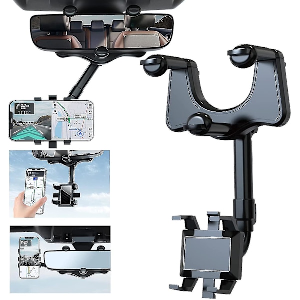 Starlight-360 Degree Rotating And Retractable Car Phone Holder - Adjustable