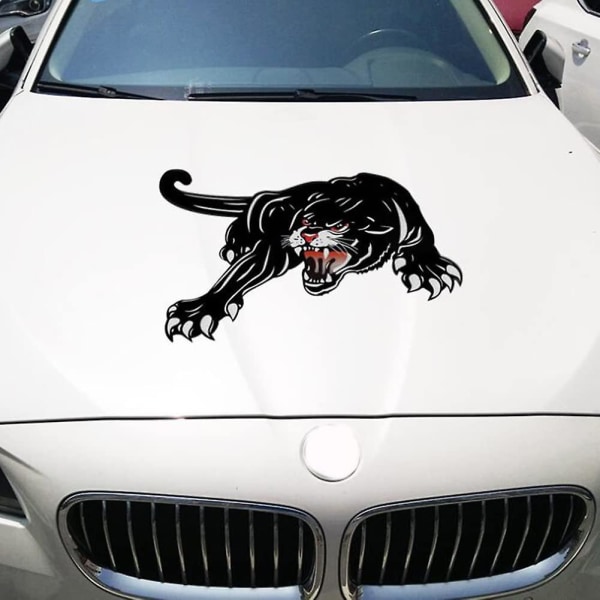 Black Panther bilhette-klistremerke selvklebende vinylgrafikk-dekal Reflekterende bilskrapeklistremerke Universal Vanntett Bilkarosseri