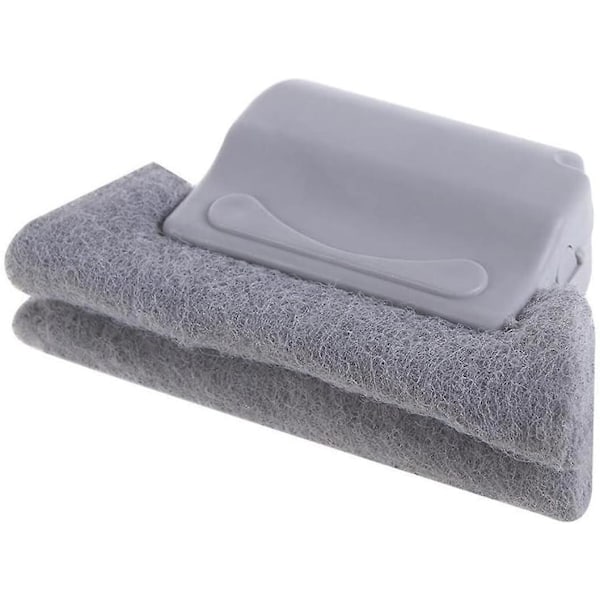 2-pack fönster- och spårengöringsskrubbdynor med mjukt ergonomiskt grepp - perfekt för fönster, dörrspår, kakellinje, fönsterlucka, bil