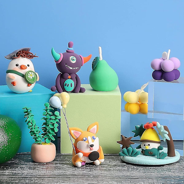 Lufttorkande Lera - 36 Färger Lufttorkande Ultralätt Magisk Lera, Kreativ Konst Diy Barnkonst Hantverk