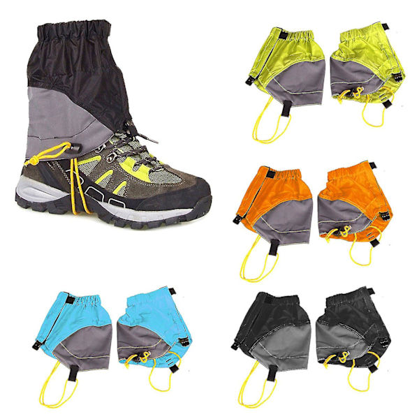 Vandafvisende Vandrestøvler Gaiters Åndbare Sko Gaiters Til Mænd Og Kvinder (Orange)
