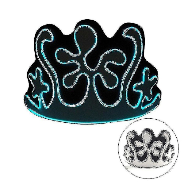 Halloween Glow Mask 3 Tilaa LED EL Valoisa Kostyymi Party Crown Glow Masks