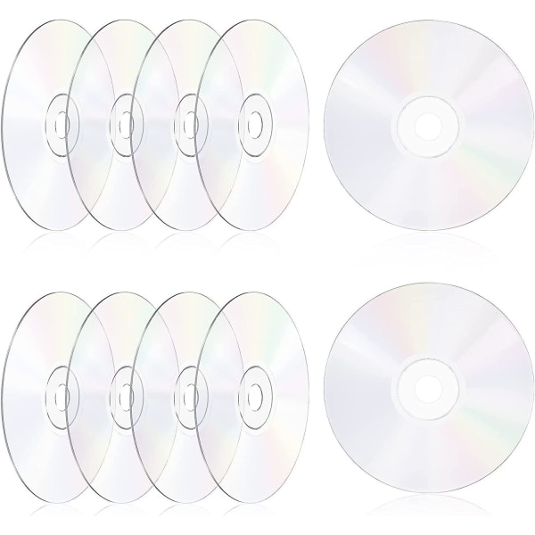 2 genomskinliga akryl CD-skivor