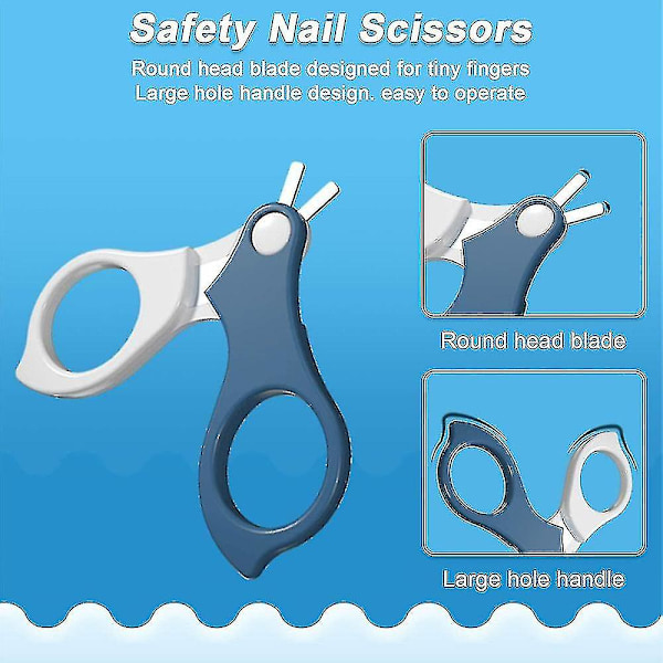 Baby nagelset, baby nagelvård set 4 i 1, inklusive baby nagelklippare