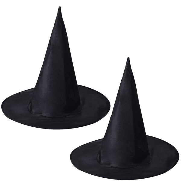 Häxhatt Halloween-kostym Wicked Witch Accessoar Svart L