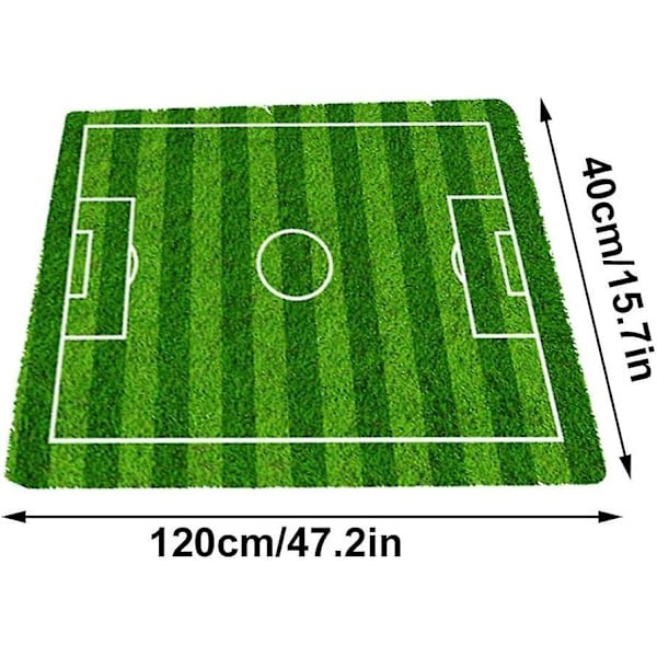 Fotballbaneteppe, fotballbanematte, fotballbanematte flanell soverom gulvmatte for barn lekematte for hjemmedekor