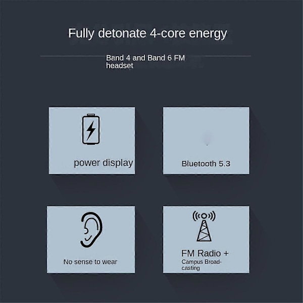 Trådlösa Hörlurar med Mikrofon, Vikbara Over-Ear Bluetooth 5.3 Hörlurar Stöd TF-kort FM-Radio Svart