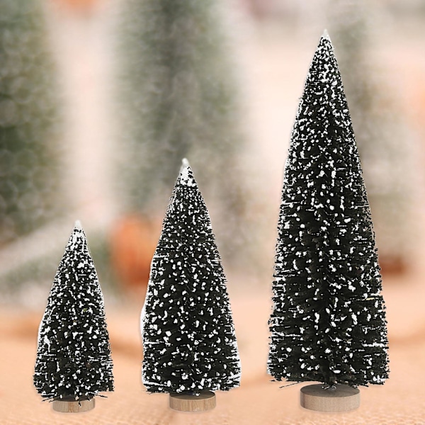 Julgran med Vit Snö Realistisk Utseende Miljövänliga Bröllopsrekvisita Julgran (30cm,A)