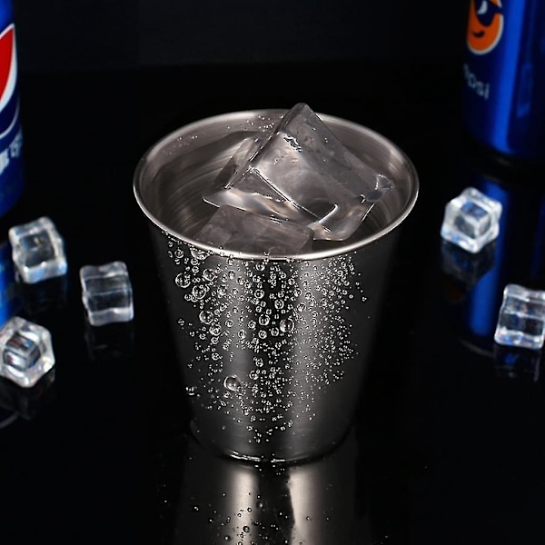 8 stk. Shotsglas med kopholder, rustfrit stål Schnapps glas, 30ml