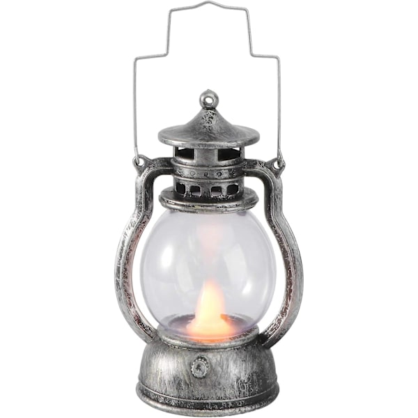 Retro Handhållen Lykta Kreativ Bar Dekoration Scene Vibe Lampa (med Batteri) Hem Kök,Silver