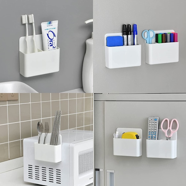 Magnetisk whiteboard förvaringslåda vit