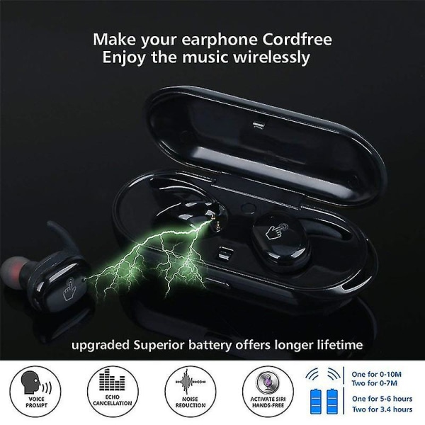 Y30 Tws trådlösa Bluetooth 5.0 hörlurar brusreducerande hörlurar 3D stereo