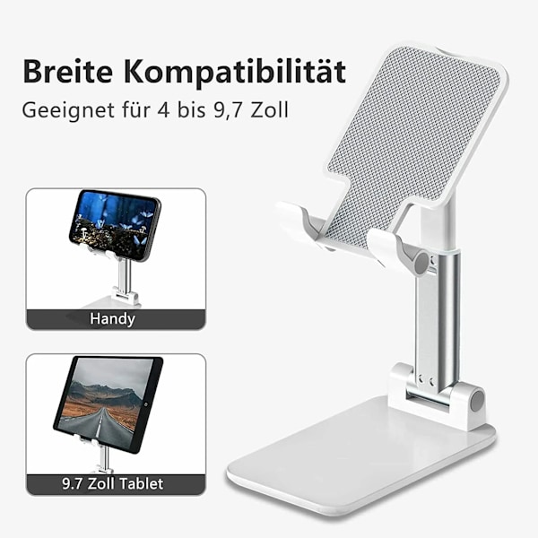 Mobiltelefonholder Bordholder Foldbar mobiltelefonstativ Bord Tablet-holder Universal