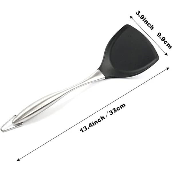 /EA/ Silikon Fiskspatel Flexibel Spatel - Rostfritt Stål Silikon
