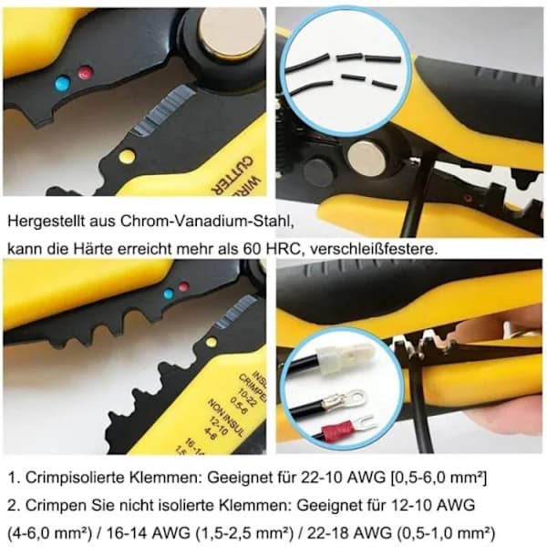 /EA/Automatisk kabelstripper Multifunktionelt crimpværktøj