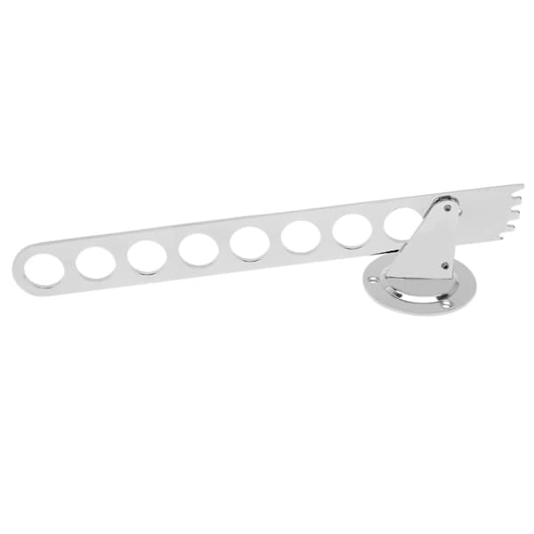 /EA/Vikbart hushållsbadrum Väggmonterad zinklegering Klädförvaring Hängkrokar Rack 8 hål