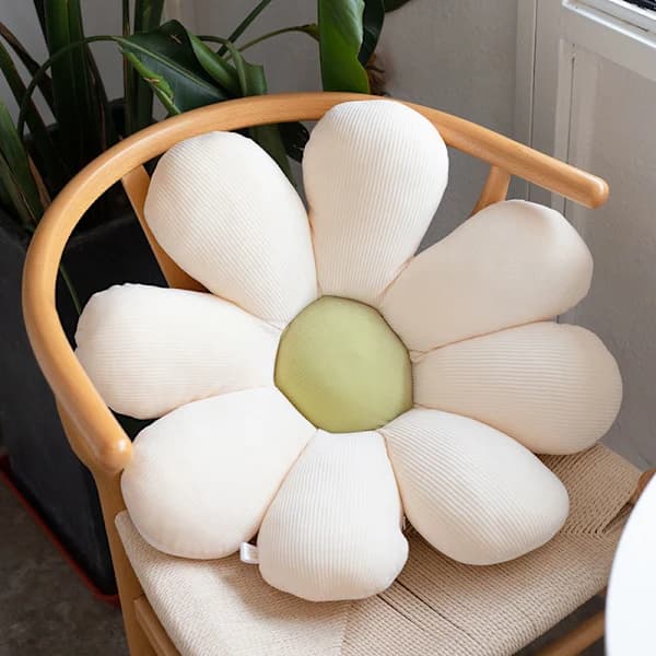 /EA/23\" Blomster Golvkudde Blomformad Kudde Söt Sittdyna Sol