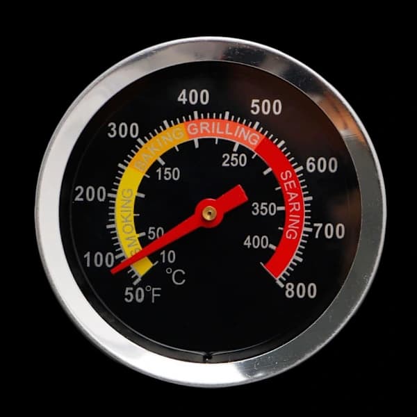 /EA/BBQ-termometer i rustfrit stål Grilltermometer Røgetermometer Temperaturmåler 10-400°C Rustfrit stål