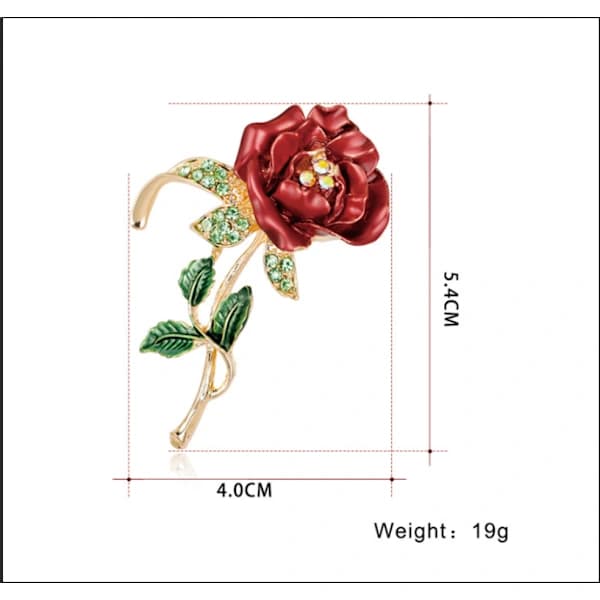 /EA/ Kvinnobrosch, morsdagspresenter, rosa diamantlegeringsbrosch