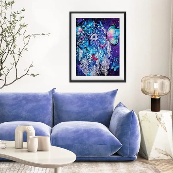 /EA/30x40cm 5D DIY Diamantmalingssett for voksne, Drømmefanger Dia
