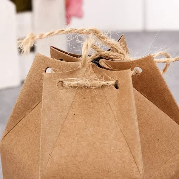 /EA/Bröllopsgodislåda, 50 Kraft presentförpackningar, Festgodislåda, Kraftpapper