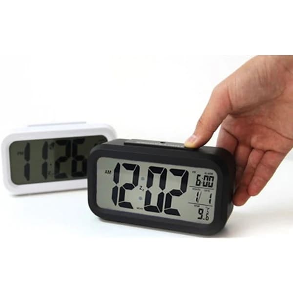 /EA/Kreativ intelligent LED-väckarklocka digital display stor snooze