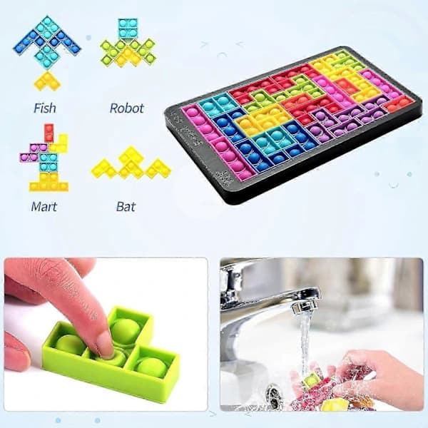 /EA/Pop Fidget Legetøj Its - Bubble Big Puzzle Pop Push It&Popper Bubble Sensorisk Fidget Legetøj/Stresslindring