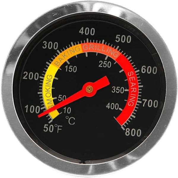 /EA/BBQ-termometer i rustfrit stål Grilltermometer Røgetermometer Temperaturmåler 10-400°C Rustfrit stål