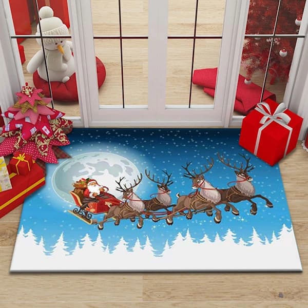 /EA/Julematte med nisse, juledekorasjon, matte 50*80cm