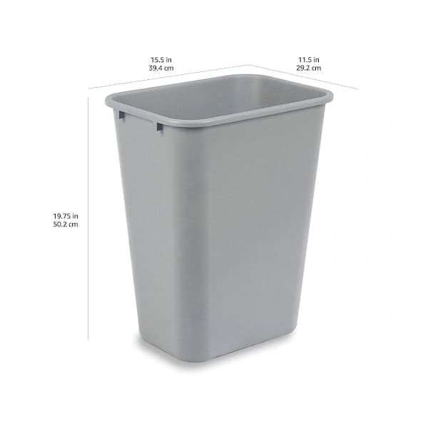 /EA/10 gallon kommerciel papirkurv, grå, 1 pakke